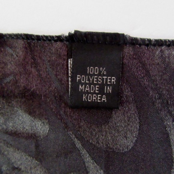 Black , green & golden yellow Art Deco style polyester pocket square or scarf - Picture 4 of 6